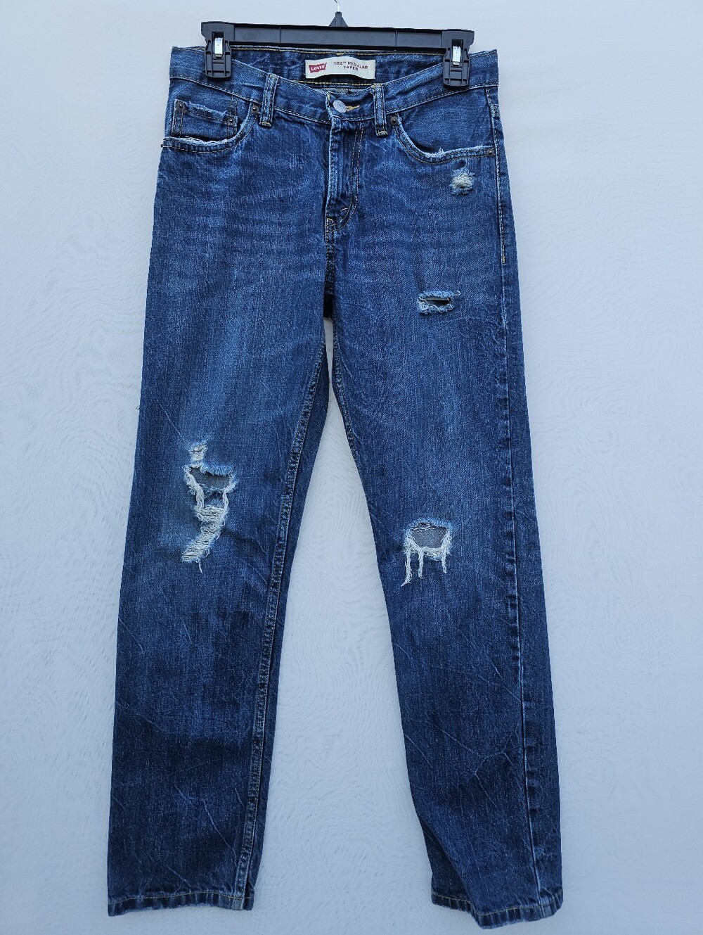 Levi’s 502 Regular Taper Distressed Denim Jeans W27 L29 (Size 14 REG